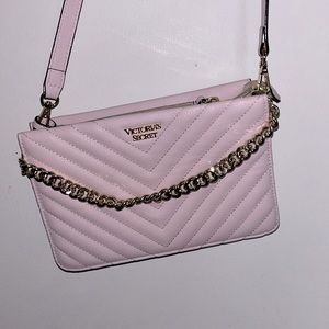 Victoria’s Secret Light Pink Crossbody Bag with Chain